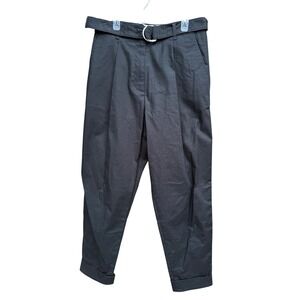 3.1 Phillip Lim Belted Pleated Carrot Pant Black P241-50399COU Womens Size 4 NEW